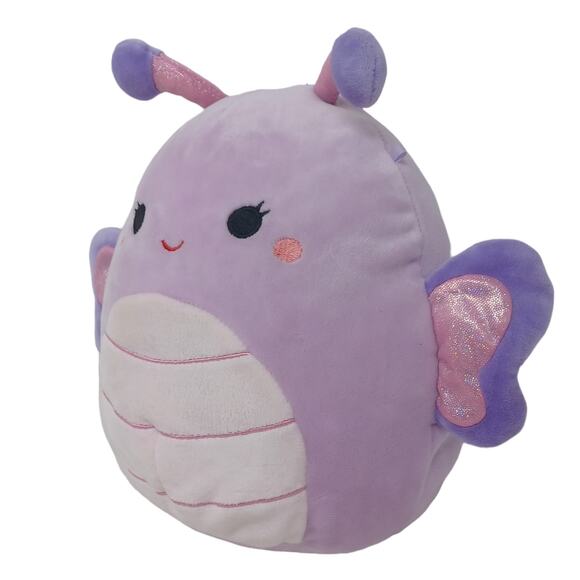 Squishmallows Brenda Butterfly Plush 8" Kellytoy Insect Purple Pink Iridescent - Picture 5 of 7